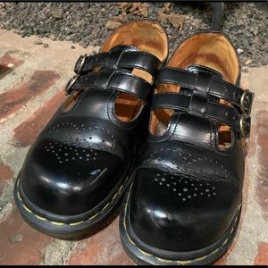 Dr. Martens 8065 Smooth Leather Mary Jane Shoes Size UK 7